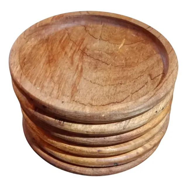 Platos de Madera Artesanales unidad